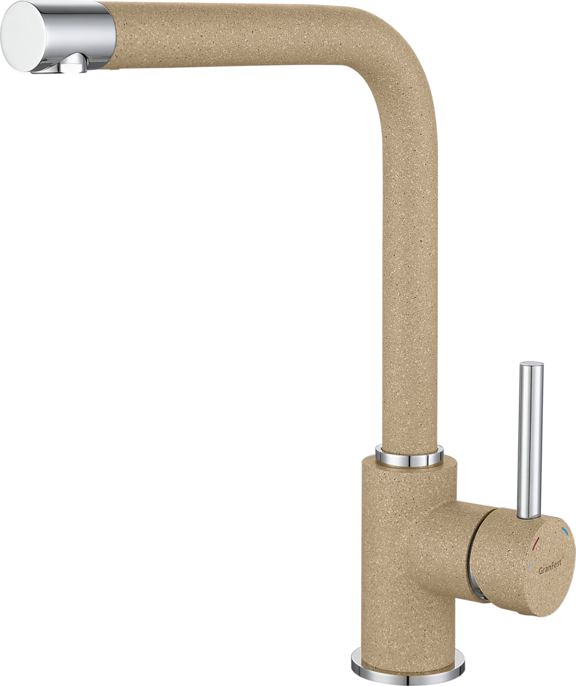 Фото товара: GranFest 3651, смеситель, мрамор, песочный