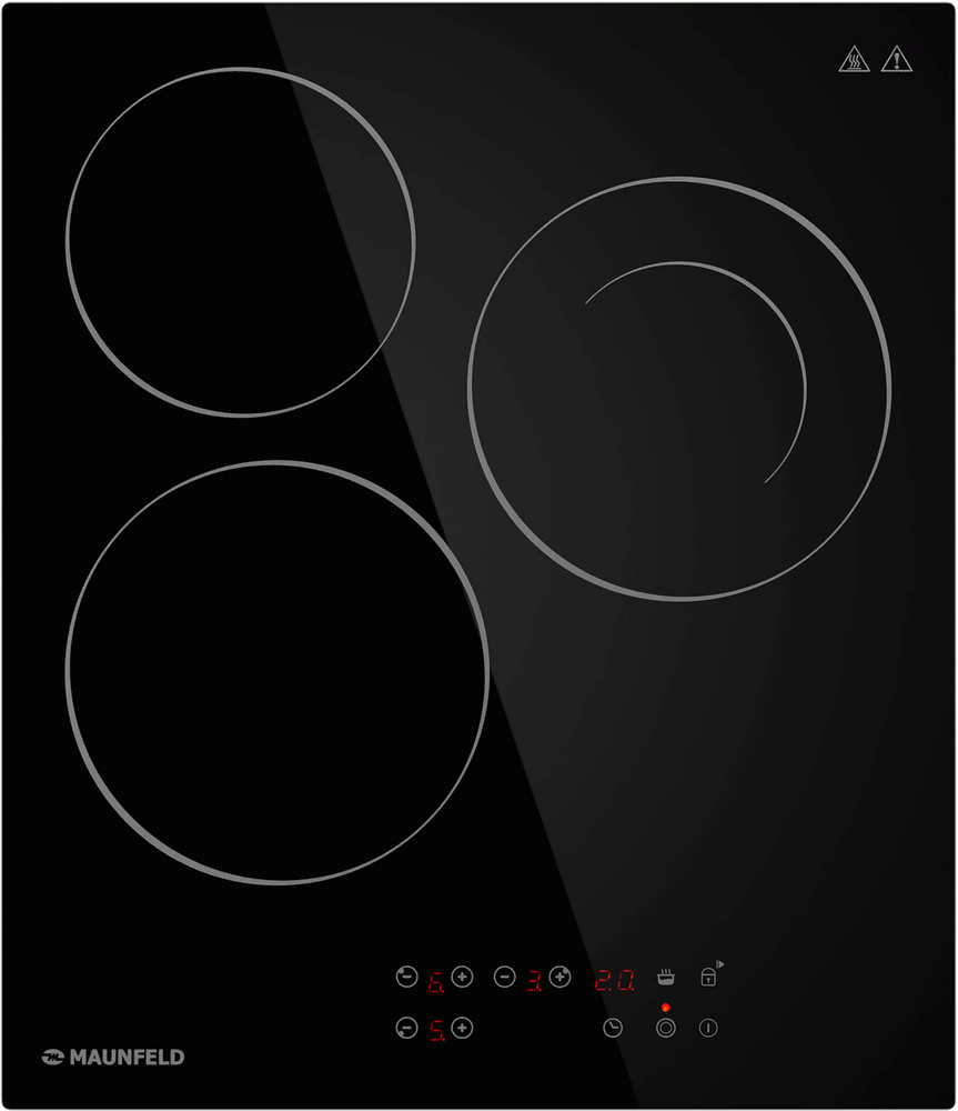 Фото товара: Maunfeld CVCE453DBK стеклокерамическая поверхность