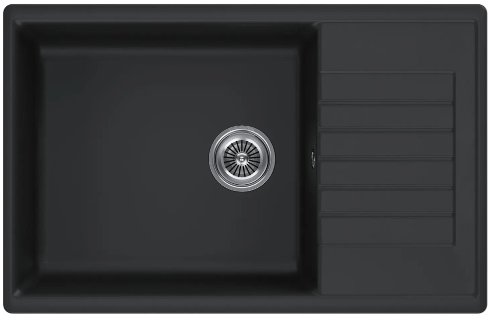 Фото товара: KUCHENSTERN FLUG 60, мойка, гранит, черный