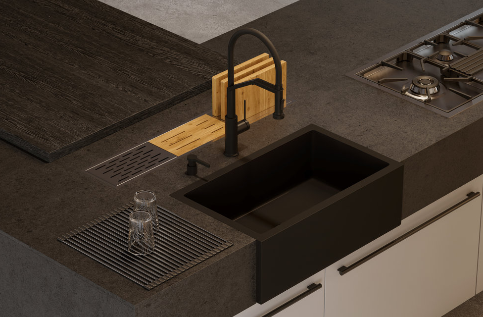 Детальное фото товара: Omoikiri Mikura 76-CC, мойка, керамика, cappuccino coffee