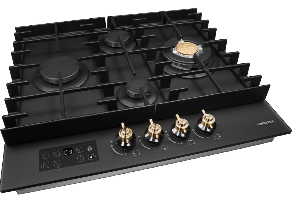 HIBERG VM 6245 B Детальное фото товара: HIBERG VM 6245 B газовая поверхность