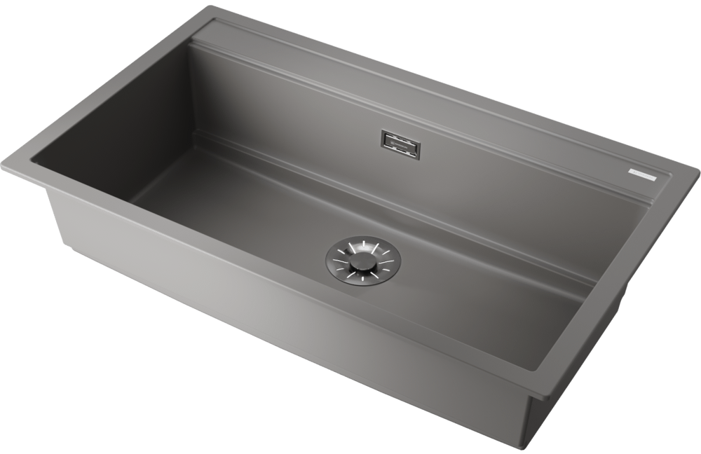 Детальное фото товара: Omoikiri Kitagawa 86-LB-GR, мойка, керамика, leningrad grey