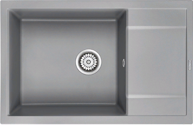Детальное фото товара: Paulmark FLUGEN 60, мойка, гранит, серый металлик