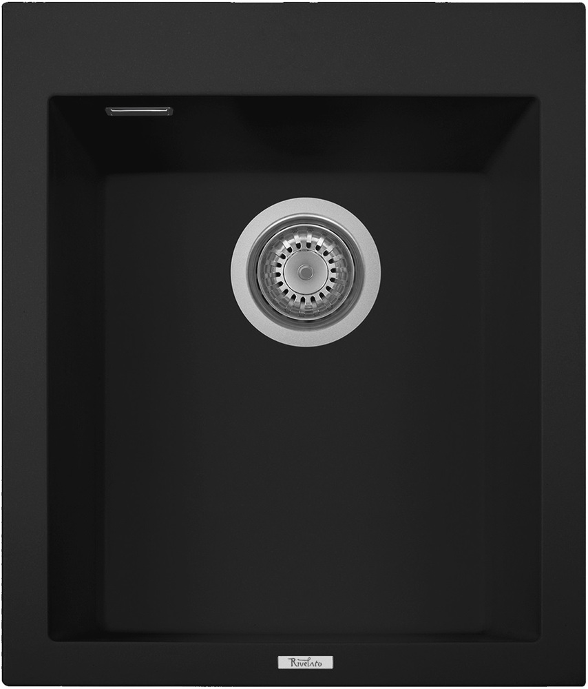 Фото товара: Rivelato ZENO ZN-4150 nero profondo, мойка, керамика, черный