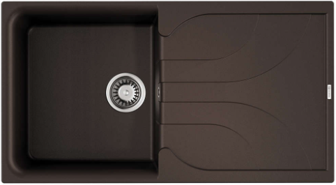 Фото товара: Omoikiri Yasugata 100-DC, мойка, гранит, темный шоколад