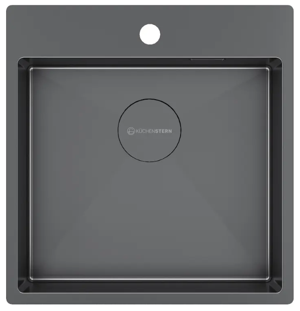 Фото товара: KUCHENSTERN WERK 50, мойка, нержавеющая сталь, вороненая сталь