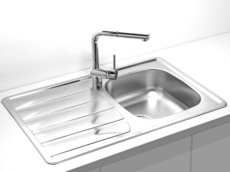 Детальное фото товара: ALVEUS ZOOM 20 LEI-90, мойка, нержавеющая сталь лен (в комплекте с сифоном 1130550)