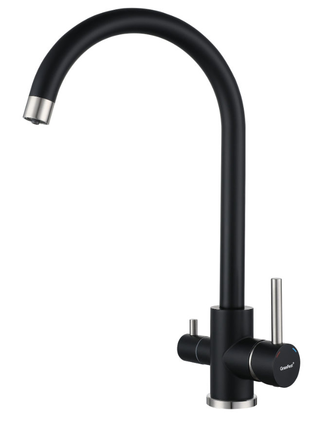 GranFest GF-Z-5420, смеситель, гранит, черный Фото товара: GranFest GF-Z-5420, смеситель, гранит, черный