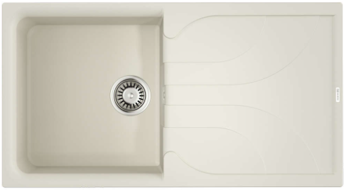 Фото товара: Omoikiri Yasugata-100-WH, мойка, гранит, белый