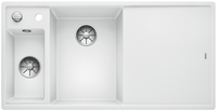 Фото товара: Blanco Axia III 6S, мойка,чаша слева, гранит, белый, доска стекло