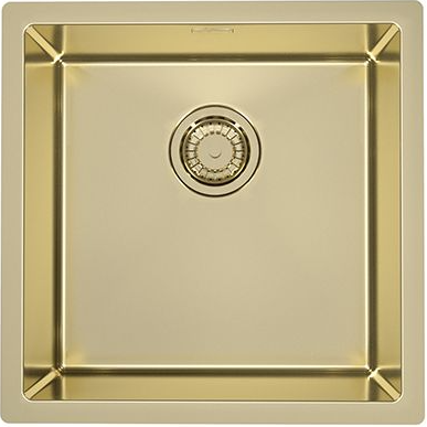 Фото товара: ALVEUS QUADRIX MONARCH 30 GOLD, мойка, нержавеющая сталь, золото (в комплекте с выпуском без сифона)