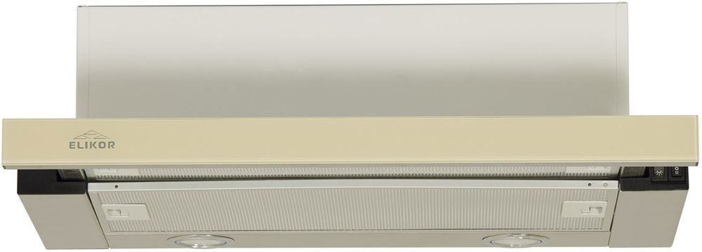 Фото товара: Elikor Интегра GLASS 60Н-400-В2Д нерж/стекло бежевое