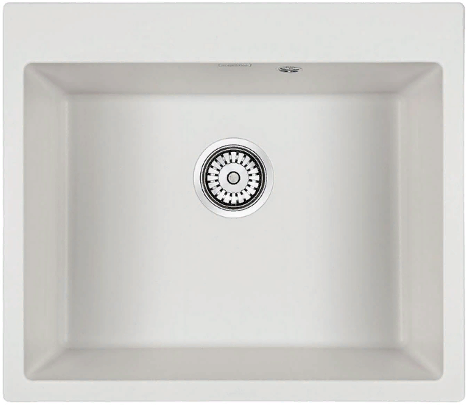 Детальное фото товара: Paulmark KANTE 60, мойка, гранит, белый