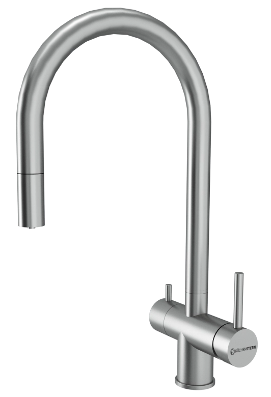Фото товара: KUCHENSTERN DRIM-FS, смеситель, нержавеющая сталь