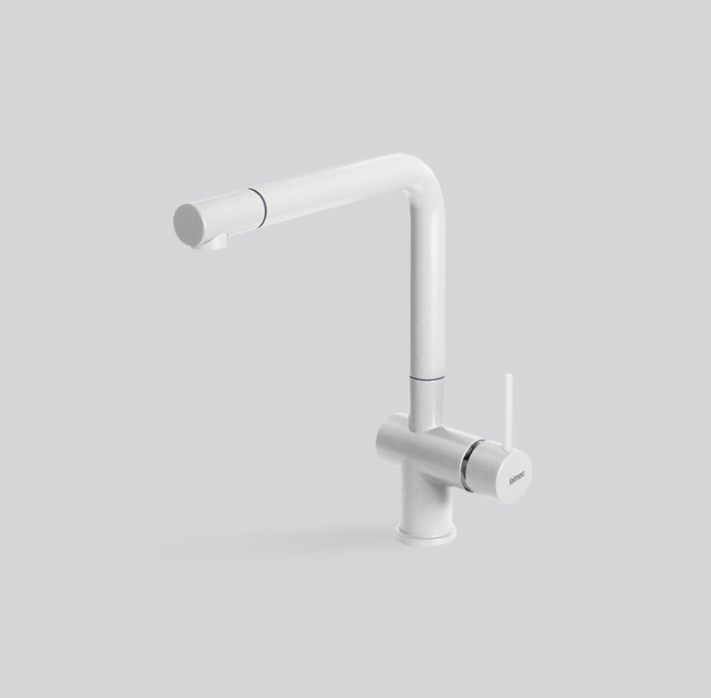 Фото товара: Falmec ISEO CORNER WH, смеситель, белый