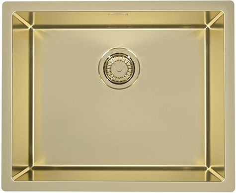 Детальное фото товара: ALVEUS QUADRIX MONARCH 50 GOLD, мойка, нержавеющая сталь, золото (в компл. с выпуском без сифона)
