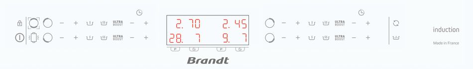 Детальное фото товара: Brandt BPI264HSW индукционная поверхность