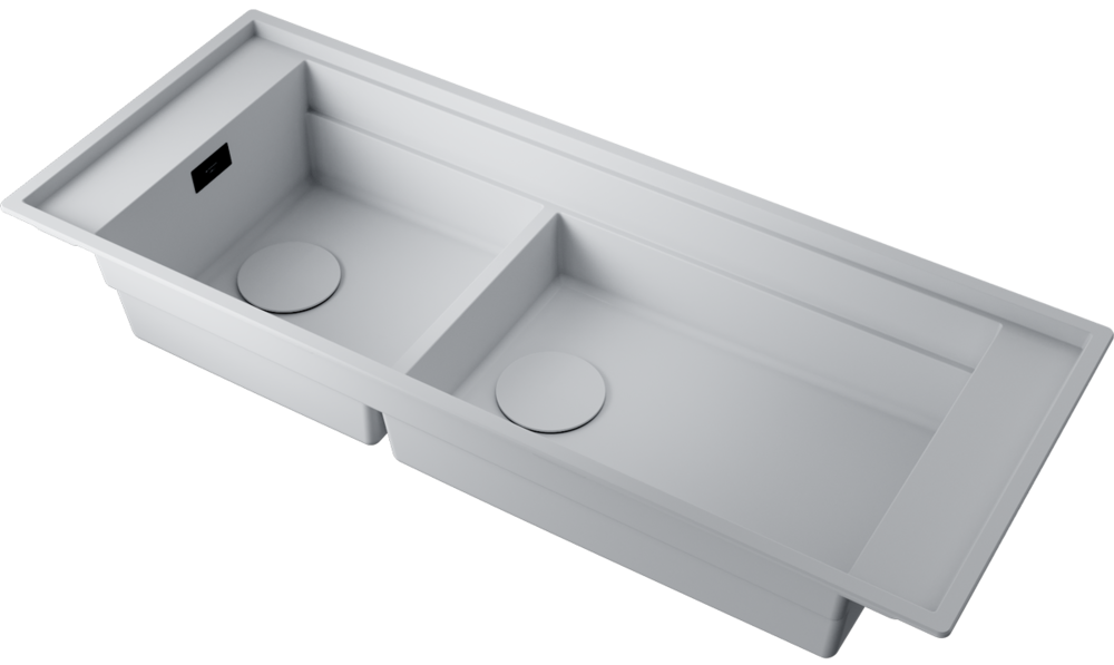 Детальное фото товара: Omoikiri Sintesi Pro 114-2-WH, мойка, керамика, белый