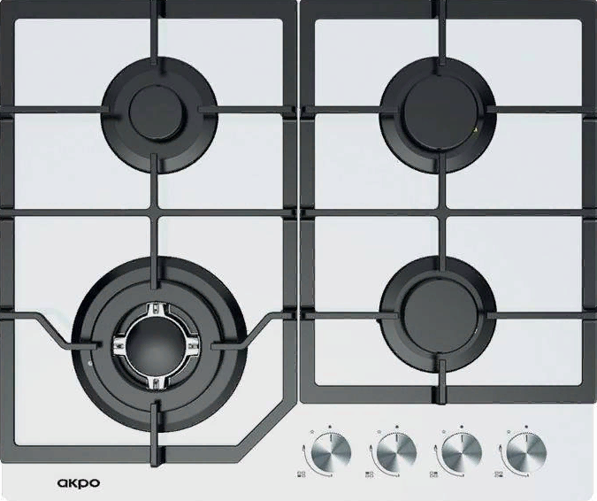 Детальное фото товара: AKPO PGA 604 FGC WH газовая поверхность
