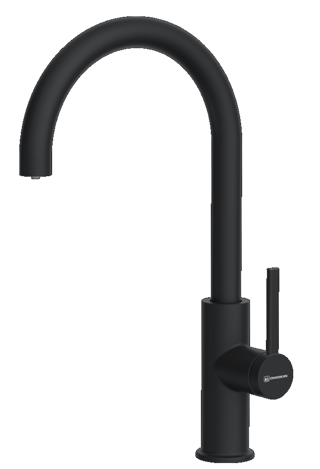 Фото товара: Omoikiri Okawa 2 Plus-GB, смеситель, нержавеющая сталь, графит