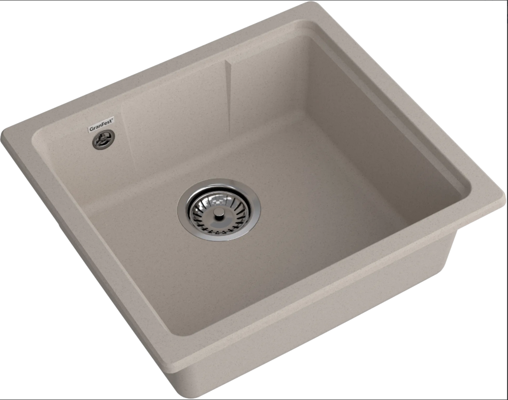 GranFest URBAN 4550, мойка, гранит, песочный Детальное фото товара: GranFest URBAN 4550, мойка, гранит, песочный
