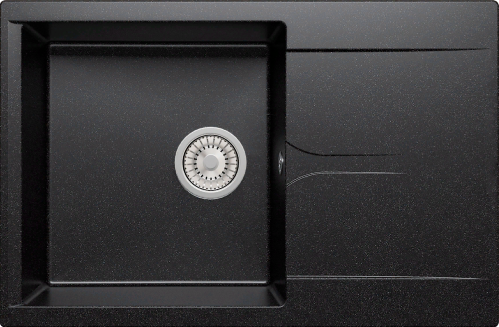Polygran GALS-760, мойка, мрамор, черный 16 Фото товара: Polygran GALS-760, мойка, мрамор, черный 16