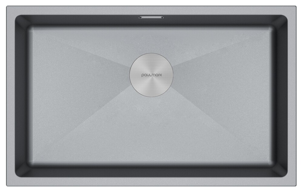 Фото товара: Paulmark LUMI 74UNI, мойка, гранит, серый металлик