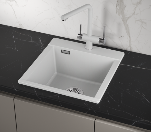 GRANULA ES-4701 мойка, гранит, арктик Детальное фото товара: GRANULA ES-4701 мойка, гранит, арктик