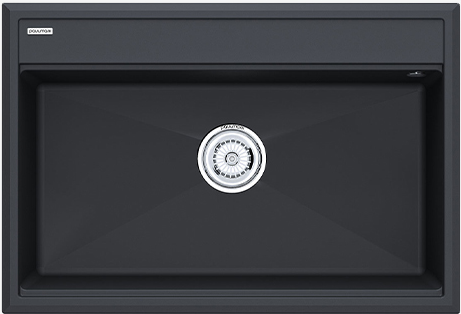 Paulmark STEPIA 80, мойка, гранит, антрацит Детальное фото товара: Paulmark STEPIA 80, мойка, гранит, антрацит