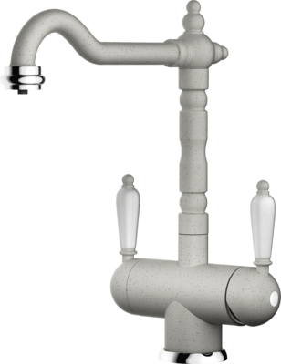 Фото товара: Omoikiri Amagasaki-EV, смеситель, гранит, эверест