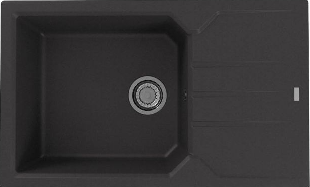 Фото товара: ALVEUS GRANITAL RECORD 40 G91 CARBON , мойка, гранит, черный (в комплекте с сифоном 1130548)