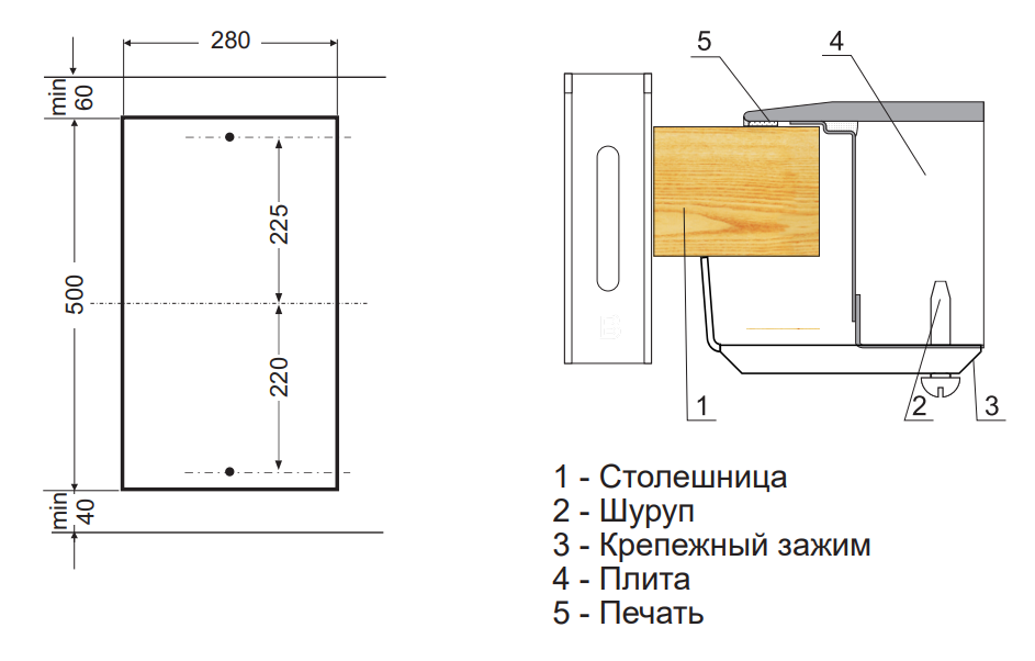 Схема встраивания