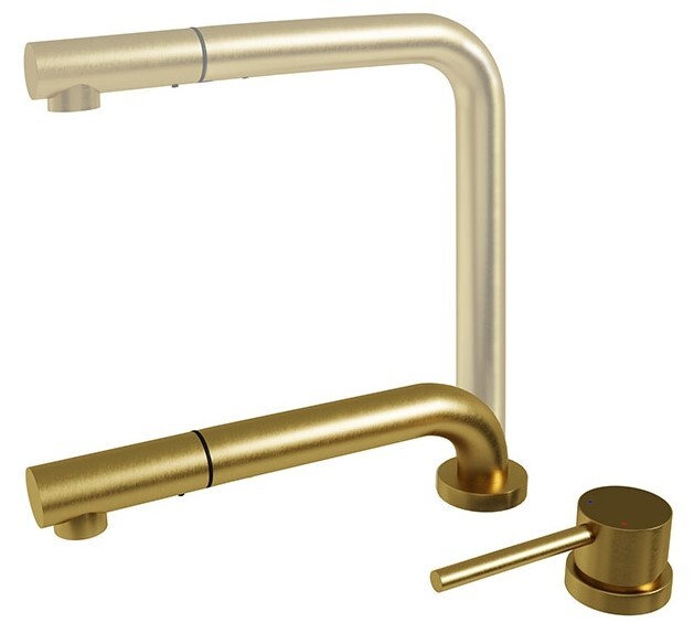 Детальное фото товара: Emar EC-7027 PVD Golden, смеситель, золото