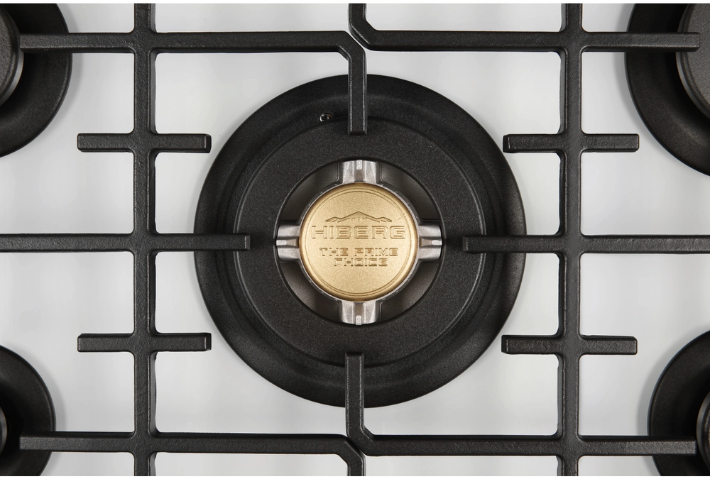 HIBERG VM 7155 W Детальное фото товара: HIBERG VM 7155 W газовая поверхность