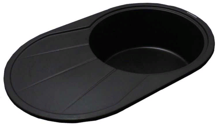 LAVA E.3 BASALT, мойка, гранит, черный Детальное фото товара: LAVA E.3 BASALT, мойка, гранит, черный