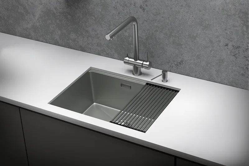 Детальное фото товара: GRANULA 6045U мойка, нержавеющая сталь, сталь матовая