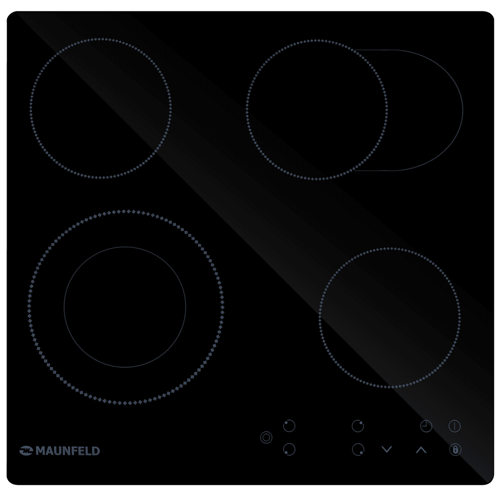 Фото товара: Maunfeld EVCE594SMDPBK стеклокерамическая поверхность