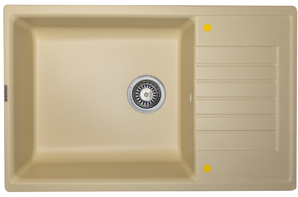 Фото товара: Ecoshtein RECHTECK 780.500, мойка, гранит, шампань