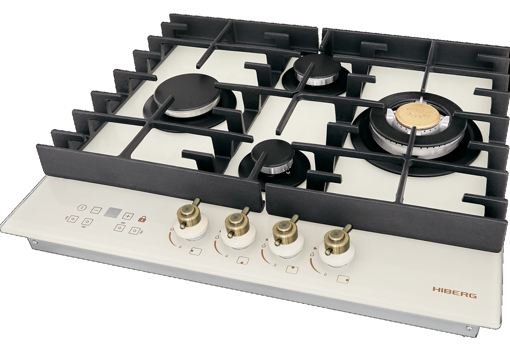 HIBERG VM 6145 RY Детальное фото товара: HIBERG VM 6145 RY газовая поверхность