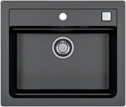 Фото товара: ALVEUS GRANITAL ATROX 30 CARBON - G91, мойка, гранит, черный (в комплекте с сифоном 1132823)