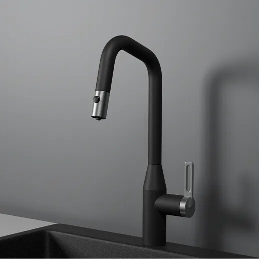 Фото товара: GRANULA 8171 смеситель, гранит, черный