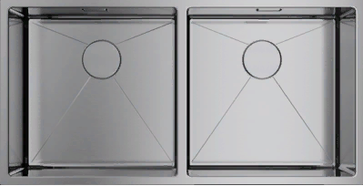 Фото товара: Omoikiri Taki 86-2-U/IF-IN, мойка, нержавеющая сталь