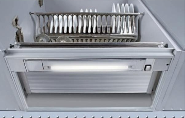 Детальное фото товара: Tecnoinox встраиваемая рама с люминисцентной подсветкой в шкаф 80 см (ДСП 18 мм)