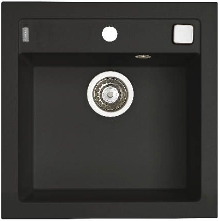 Фото товара: ALVEUS FORMIC 20 GRANITAL+ DEEP BLACK-G90, мойка, гранит, темно-черный (в комп. с сифоном 1127749)