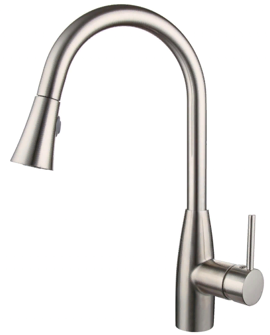 Фото товара: Oulin OL-8016, смеситель, нержавеющая сталь сатин