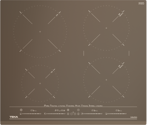 Фото товара: Teka IZC 64630 MST LONDON BRICK BROWN индукционная поверхность