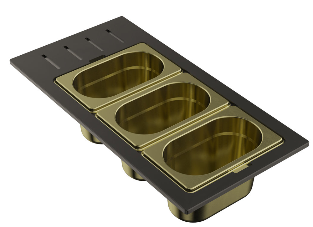 Фото товара: Omoikiri DC-02-3-LG, контейнер, нержавеющая сталь/светлое золото