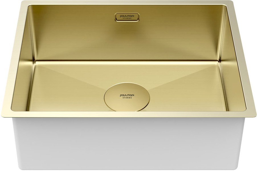 Детальное фото товара: Paulmark NEXT 54 UNI, мойка, нержавеющая сталь, светлое золото