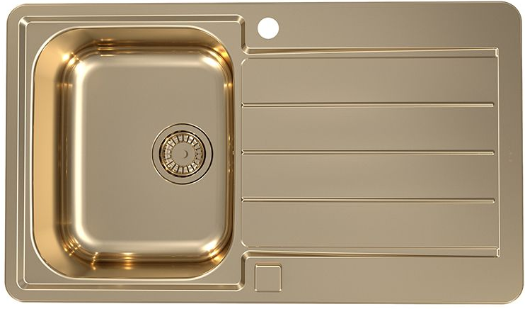 Фото товара: ALVEUS LINE MONARCH 20 BRONZE, мойка, нержавеющая сталь, бронза (в компл. с выпуском без сифона)