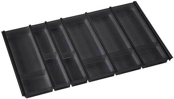 Фото товара: Ninka Cuisio Aqua 900, Tandem Box Blum, DWD XP, Nova Pro Grass, лоток для столовых приборов, черный